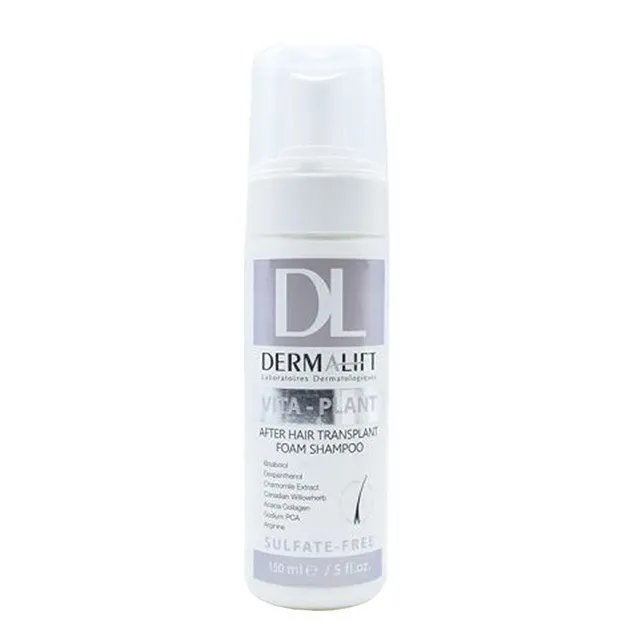 شامپو درمالیفت یکی از شامپوهای مناسب بعد از کاشت مو است