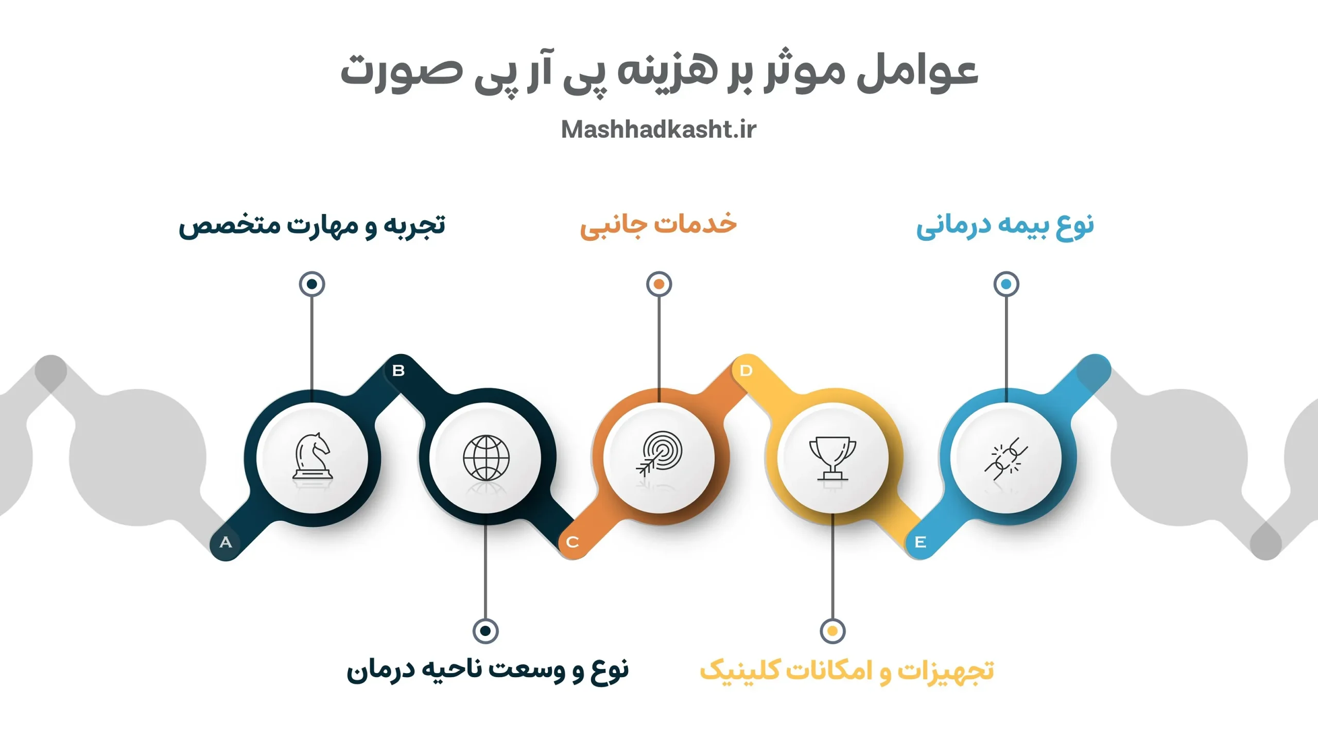 عوامل موثر بر هزینه پی آر پی صورت شامل موارد متعددی میشود.
