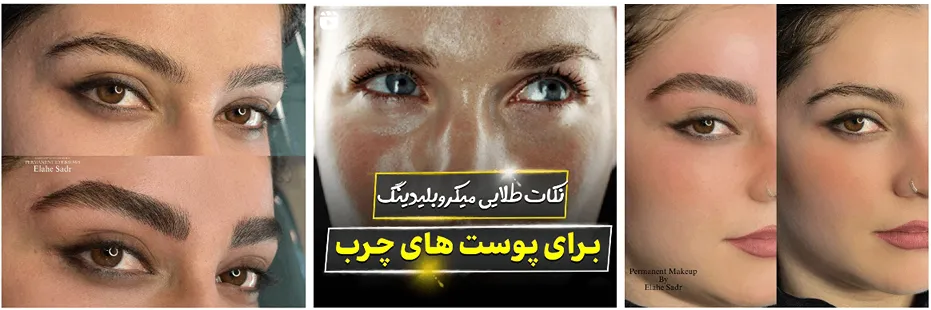 در تصویر نمونه کار یکی از بهترین مرکز میکروبلیدینگ در مشهد را مشاهده میفرمایید