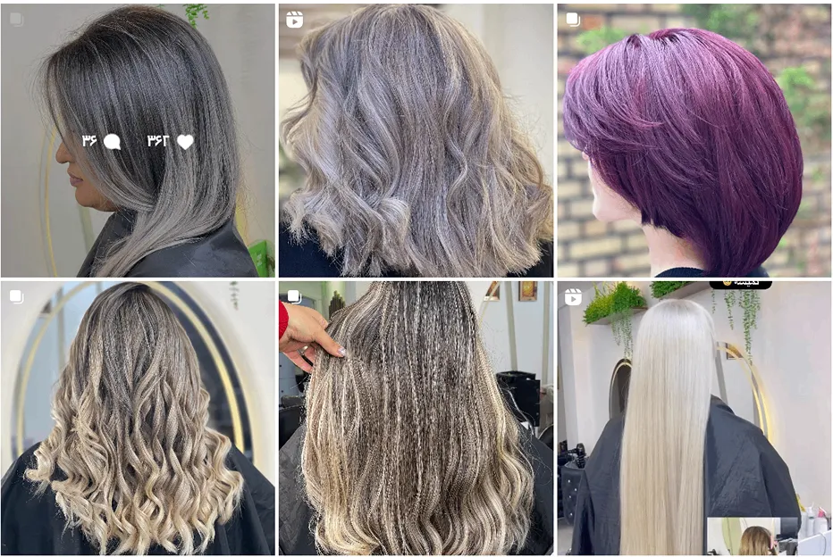 تصویر یکی از بهرتین سالن رنگ مو در مشهد را مشاهده میفرمایید