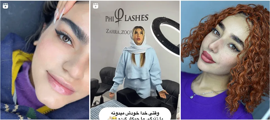 زهرا زورآور از بهترین اکستنشن مژه کار در مشهد است