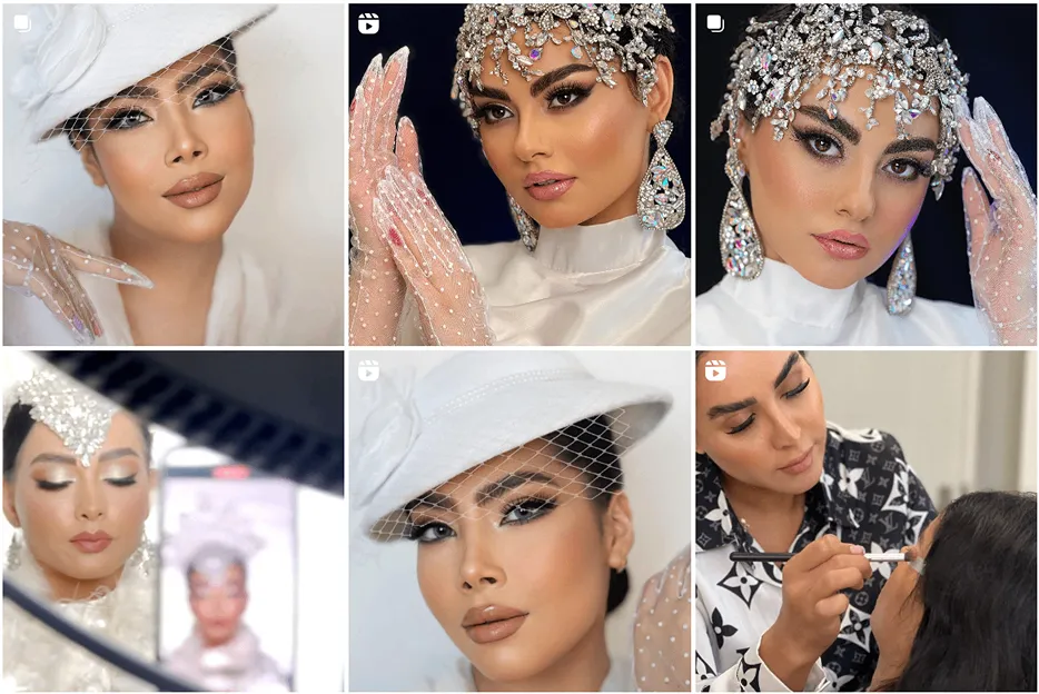 تصویر نمونه کار بهترین میکاپ کار مشهد را مشاهده میفرمایید.