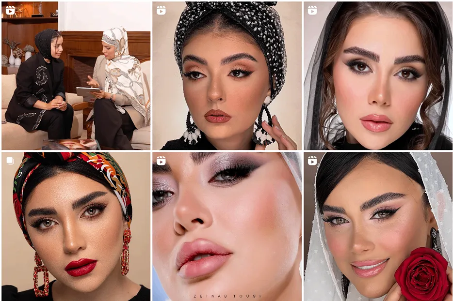 نمونه کار یکی از بهترین میکاپ کار مشهد را مشاهده میفرمایید.