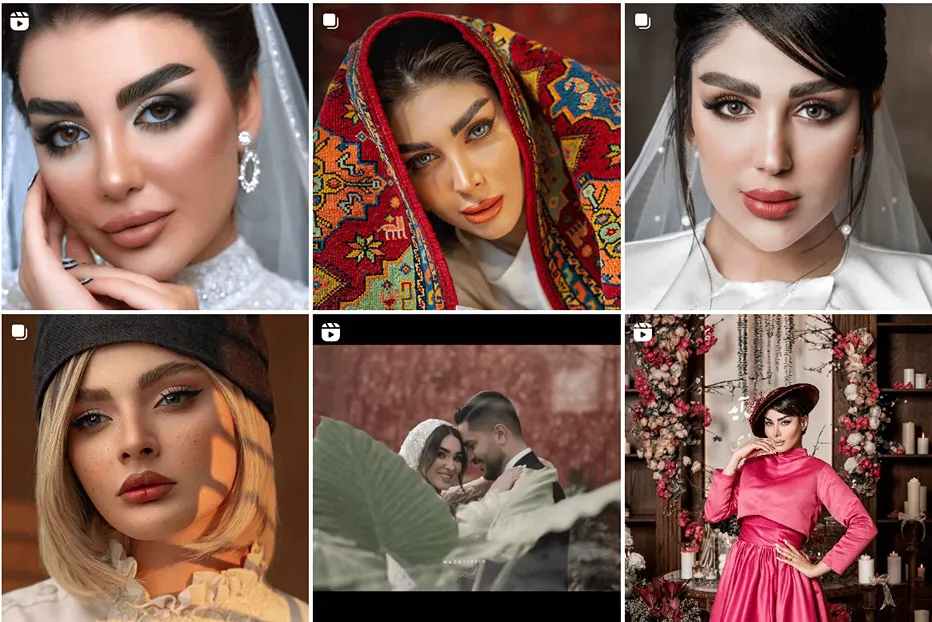 تصویر نمونه کار یکی از بهرتین میکاپ آرتیست در مشهد را مشاهده میفرمایید.