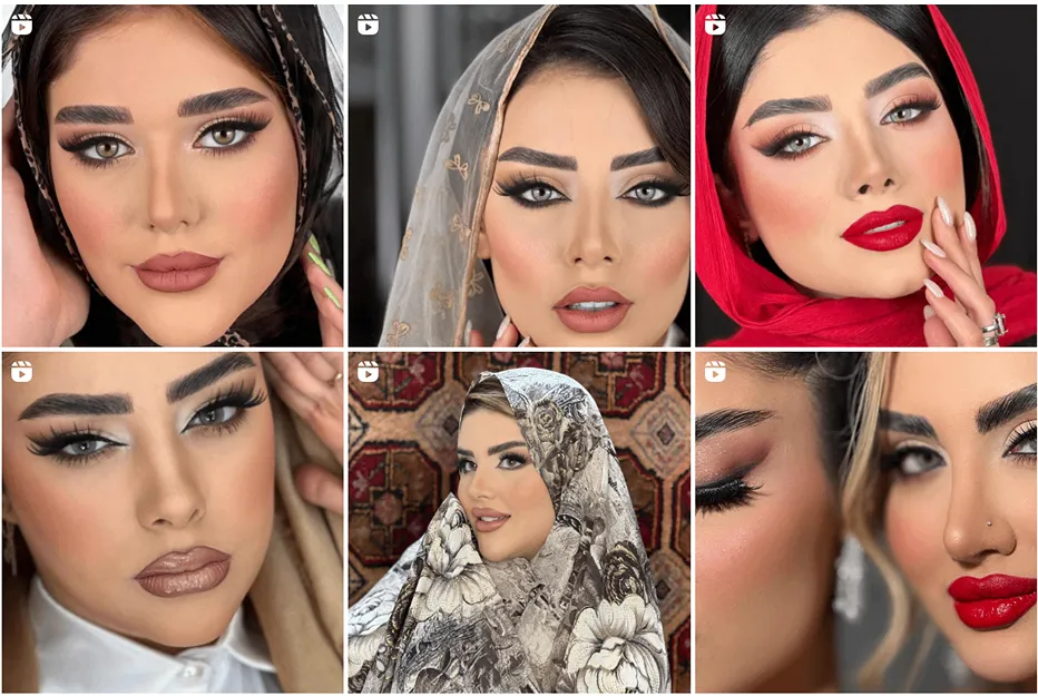 نینا احمدی از بهترین میکاپ آرتیست مشهد است